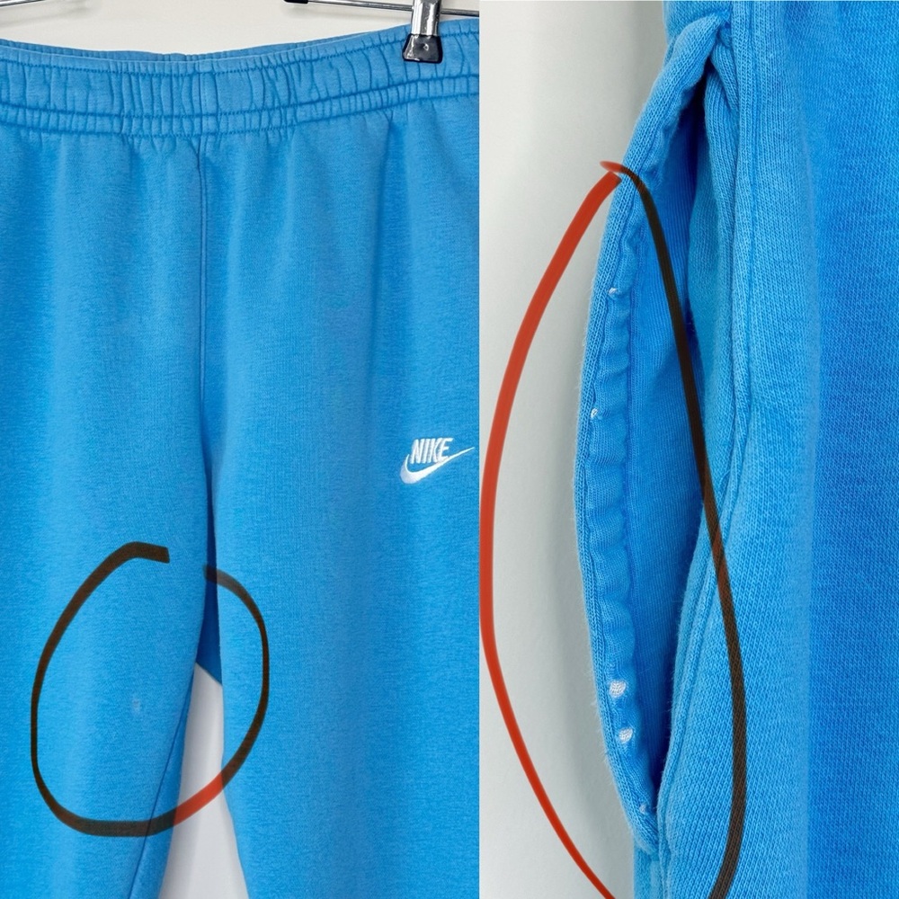 Nike Mens NSW Club Joggers Sweatpants Pacific Blue Small - Picture 8 of 13